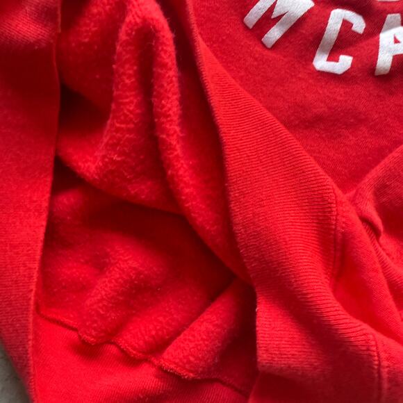 Vintage 70's Hupa Native American Indian Tribe YMCA Red Sweat Sweatshirt Sz XL - Picture 4 of 8